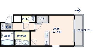 弥刀駅 徒歩2分 3階の物件間取画像